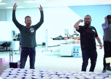 The Elite Digital team at their holiday party.