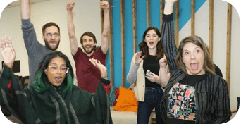 The Elite Digital team at a team-building event.