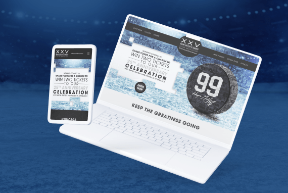Wayne Gretzky’s Restaurant Branding, In-Store Materials, Digital Content